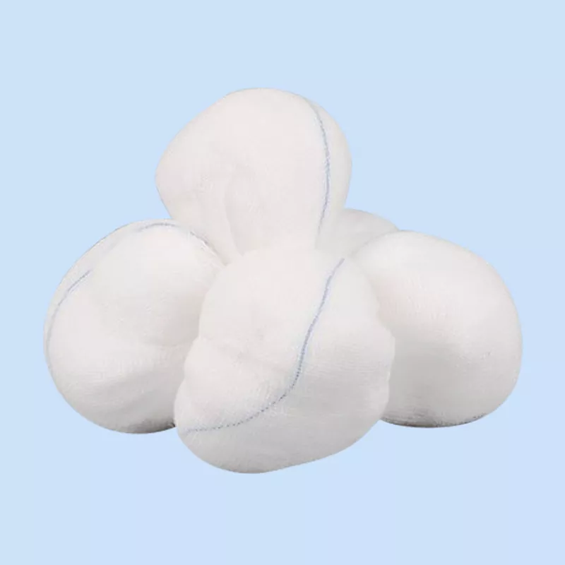 Absorbuojamas medvilnės marlės rutulys su x -srautais
